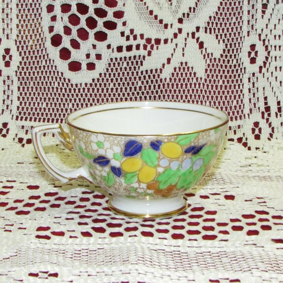 Adderley Vintage Bone China Teacup Ornate Floral Gold Gilt Cup Elegant - Picture 2 of 6
